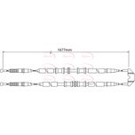 Apec Handbrake Cable Rear Left or Right CAB1501