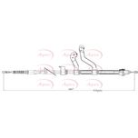 Apec Handbrake Cable Rear Right CAB1503