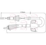 Apec Handbrake Cable CAB1513