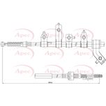 Apec Handbrake Cable Rear Left CAB1539