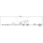 Apec Handbrake Cable Rear Left CAB1540