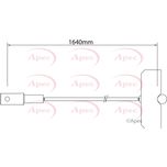 Apec Handbrake Cable Front Centre CAB1542