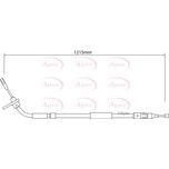 Apec Handbrake Cable Rear Right CAB1550