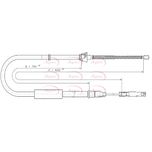 Apec Handbrake Cable Rear Left CAB1571