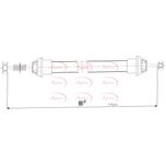 Apec Handbrake Cable Rear Left or Right CAB1577