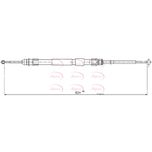 Apec Handbrake Cable Rear Right CAB1579