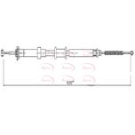 Apec Handbrake Cable Rear Right CAB1602