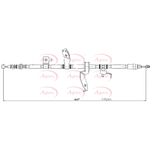 Apec Handbrake Cable Rear Left CAB1635