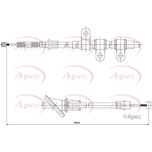 Apec Handbrake Cable Rear Right CAB1652
