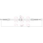 Apec Handbrake Cable Rear Right CAB1665