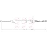 Apec Handbrake Cable Rear Left or Right CAB1684