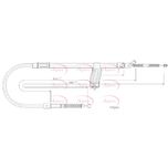 Apec Handbrake Cable Rear Right CAB1687