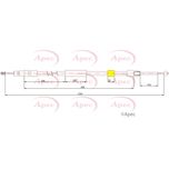 Apec Handbrake Cable Rear Left or Right CAB1751