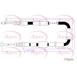 Apec Handbrake Cable Rear Left or Right CAB1755