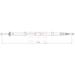 Apec Handbrake Cable Rear Right CAB1760