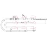 Apec Handbrake Cable Rear Right CAB1780