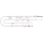 Apec Handbrake Cable Rear Left CAB1781