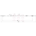 Apec Handbrake Cable Rear Left CAB1784