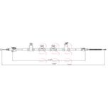 Apec Handbrake Cable Rear Left CAB1787