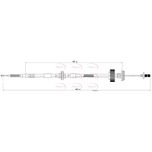 Apec Handbrake Cable Rear Left CAB1790