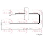 Apec Handbrake Cable Centre CAB1796