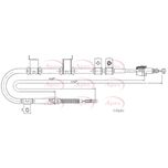 Apec Handbrake Cable Rear Left CAB1798