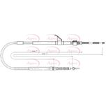 Apec Handbrake Cable Rear Left CAB1853