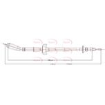 Apec Handbrake Cable Rear Left CAB1857