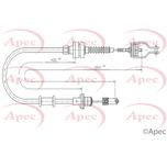 Apec Clutch Cable CAB5005