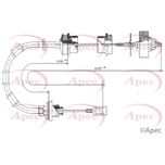 Apec Clutch Cable CAB5032