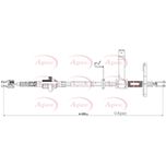Apec Clutch Cable CAB5033