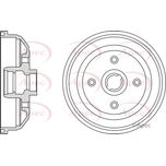 Apec Brake Drum Rear DRM9112