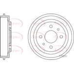Apec Brake Drum Rear DRM9113