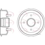 Apec Brake Drum Rear DRM9145