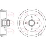 Apec Brake Drum Rear DRM9154