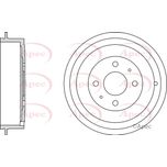 Apec Brake Drum Rear DRM9157