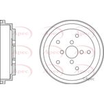Apec Brake Drum Rear DRM9187