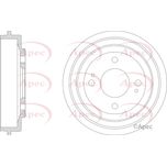 Apec Brake Drum Rear DRM9206