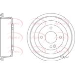 Apec Brake Drum Rear DRM9210