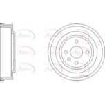 Apec Brake Drum Rear DRM9218