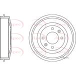 Apec Brake Drum Rear DRM9504