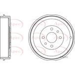 Apec Brake Drum Rear DRM9523