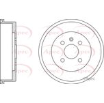 Apec Brake Drum Rear DRM9525