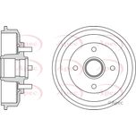 Apec Brake Drum Rear DRM9906