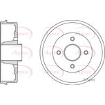 Apec Brake Drum Rear DRM9911