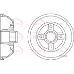 Apec Brake Drum Rear DRM9926