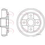 Apec Brake Drum Rear DRM9937