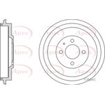 Apec Brake Drum Rear DRM9940