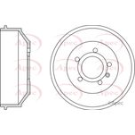 Apec Brake Drum Rear DRM9945