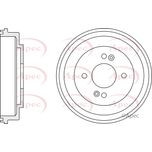 Apec Brake Drum Rear DRM9947